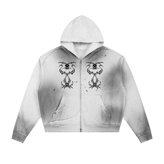 Mirrored Sigil Zip-Up